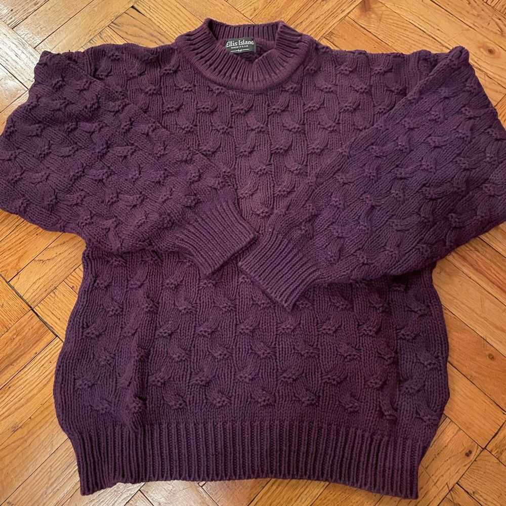Men’s Ellis Island Vintage Cable Sweater